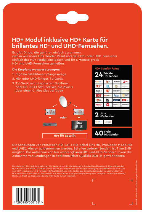 UHD/4K HD  Modul (SAT) inkl. 6 Monate HD 