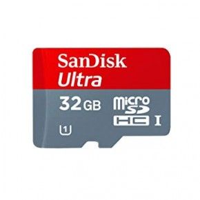 SanDisk Ultra microSDHC 32GB bis zu 100 MB/Sek, Class 10 Speicherkarte   Adapter