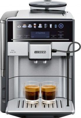 Siemens EQ.6 700 TE617503DE Kaffeevollautomat (1500 Watt, Direktanwahl durch Sensorfelder, oneTouch, DoupleCup ) edelstahl/mittelgrau