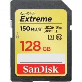 SanDisk SDXC 128GB Speicherkarte bis zu 150 MB/Sek